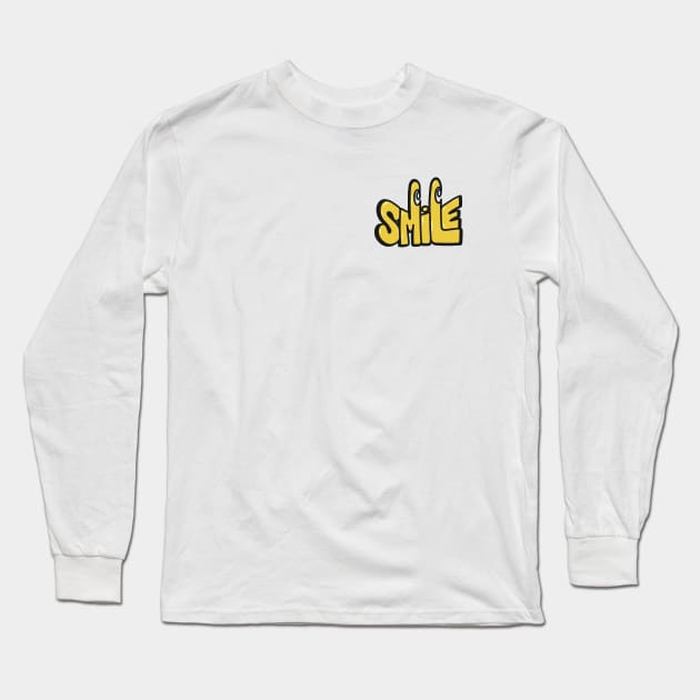 Smile Grafitti Long Sleeve T-Shirt by mongdrawings